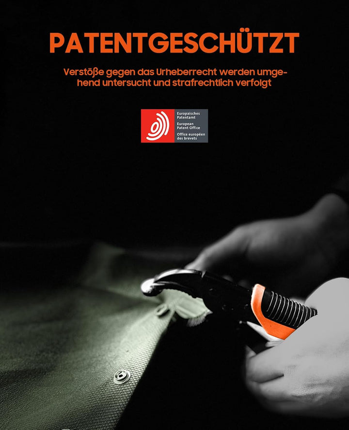 Druckknopf Set Mit Zange, Verstellbares Druckknopf-Setter-Werkzeug, EnthäLt 40 SäTze 15-Mm-DruckknöP