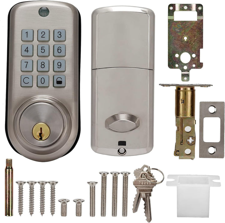 Keyless Entry Türschloss-Set, digitales mechanisches Codeschloss, Kombinationstürschloss für Garage,