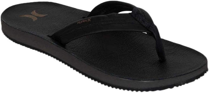 Hurley Nike Lunarlon Lunar Leather Flip Flop Sandal Herren Flipflop 38.5 EU Schwarz Schwarz Anthrazi