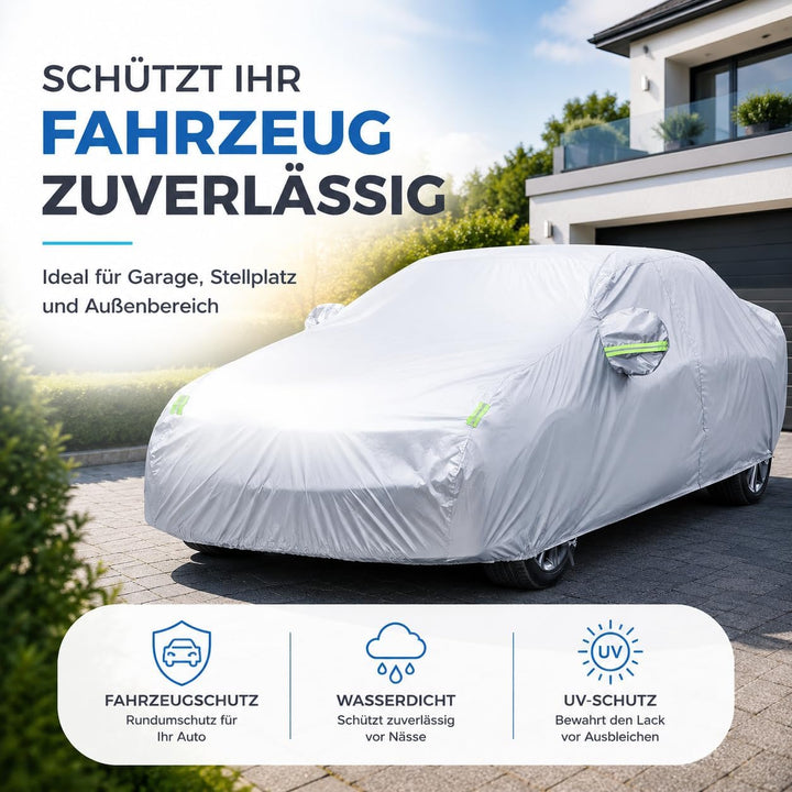 Autogadget® Premium Auto Abdeckplane - Autoabdeckung & universale Autoschutzhülle - Abdeckung - Car