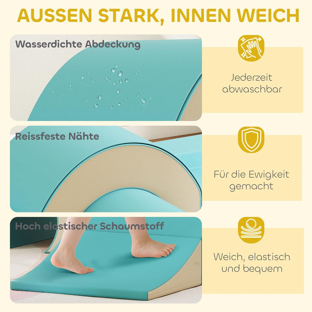 AIYAPLAY Schaumstoff Bausteine Kinder 5 TLG. Klettern Softbausteine Riesenbausteine Grossbausteine B