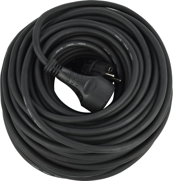 Electraline 20858018D Verlängerungskabel, IP44, wasserdicht, 25 m, Querschnitt 3G1,5 mm², Schwarz, 2