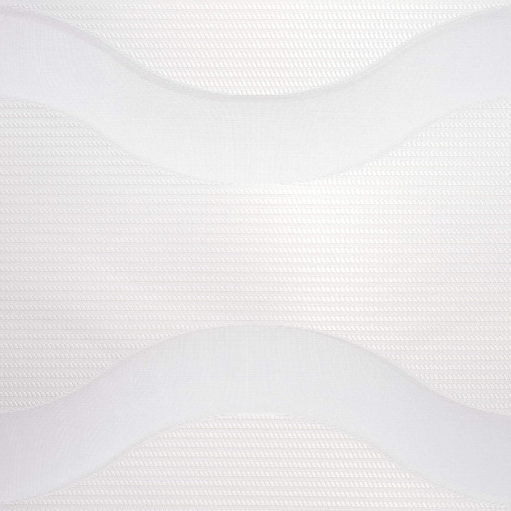 Klemmfix Doppelrollo Weiss Wave - Breite 40 bis 120 cm, Länge 150 cm BZW. 210 cm - Duo - Rollo ohne