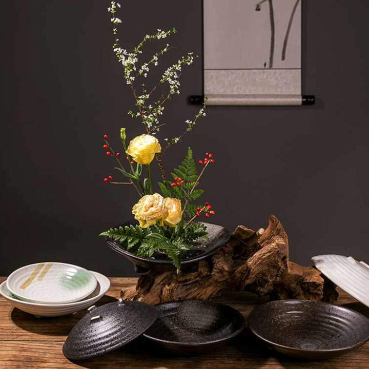 WANDIC Blumenarrangement Supplies Kreisförmige Blumen Frosch, Innen- und Aussenblumen Arrangement Ku