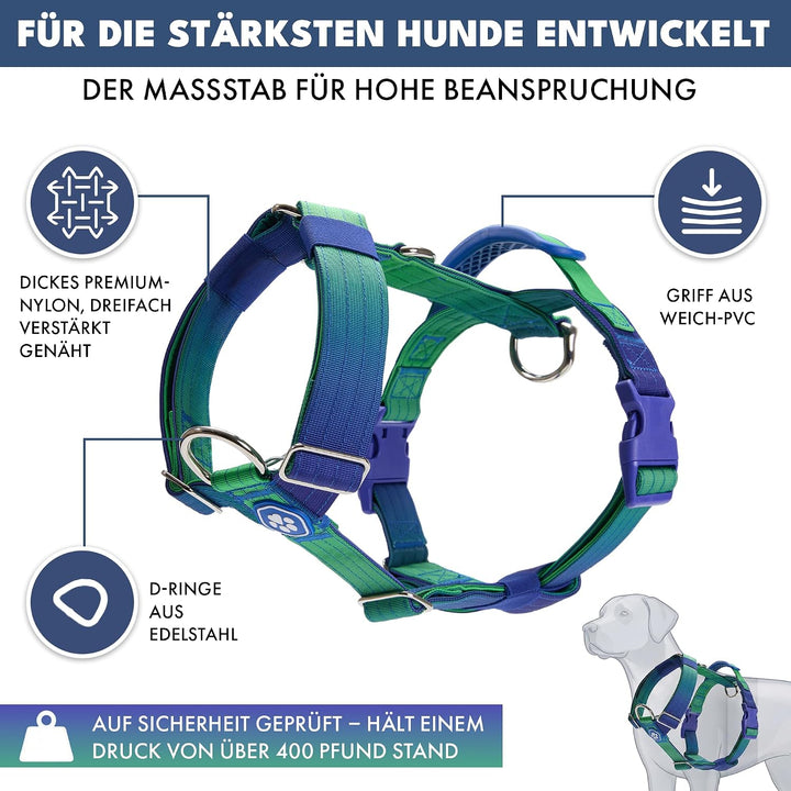 Spark Paws No Pull Hundegeschirr mit Griff für grosse Hunde, strapazierfähiges Hundegeschirr für gro