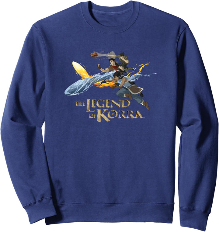 The Legend of Korra Avatar Element Benders Pose Sweatshirt