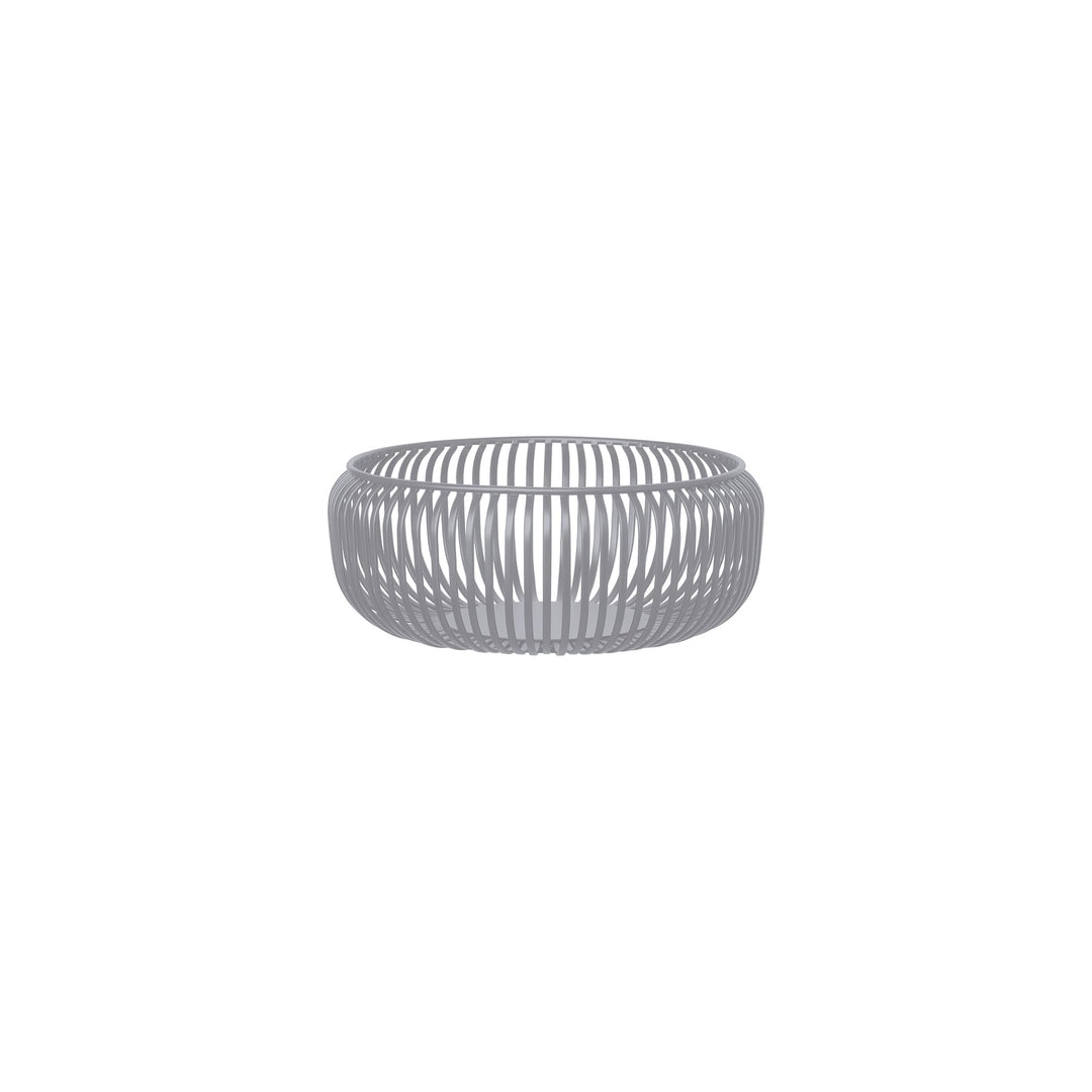 Blomus -LITO- Bowl | Obstschale aus hochwertigem Stahl | Dekoschale mit Streben in Steel Gray | Grös
