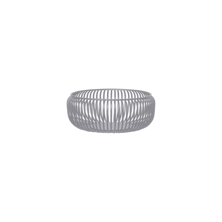 Blomus -LITO- Bowl | Obstschale aus hochwertigem Stahl | Dekoschale mit Streben in Steel Gray | Grös