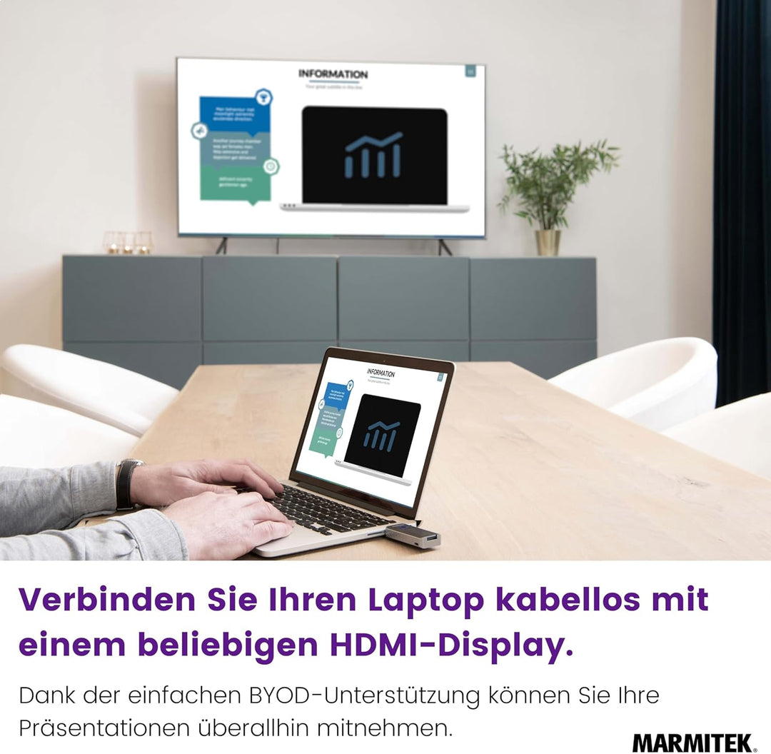 Drathlose HDMI Extender – Marmitek STS1-1080p Full HD – Kabelloses HDMI-Sender – Verbinden Sie Ihren