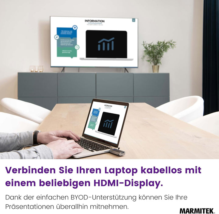 Drathlose HDMI Extender – Marmitek STS1-1080p Full HD – Kabelloses HDMI-Sender – Verbinden Sie Ihren