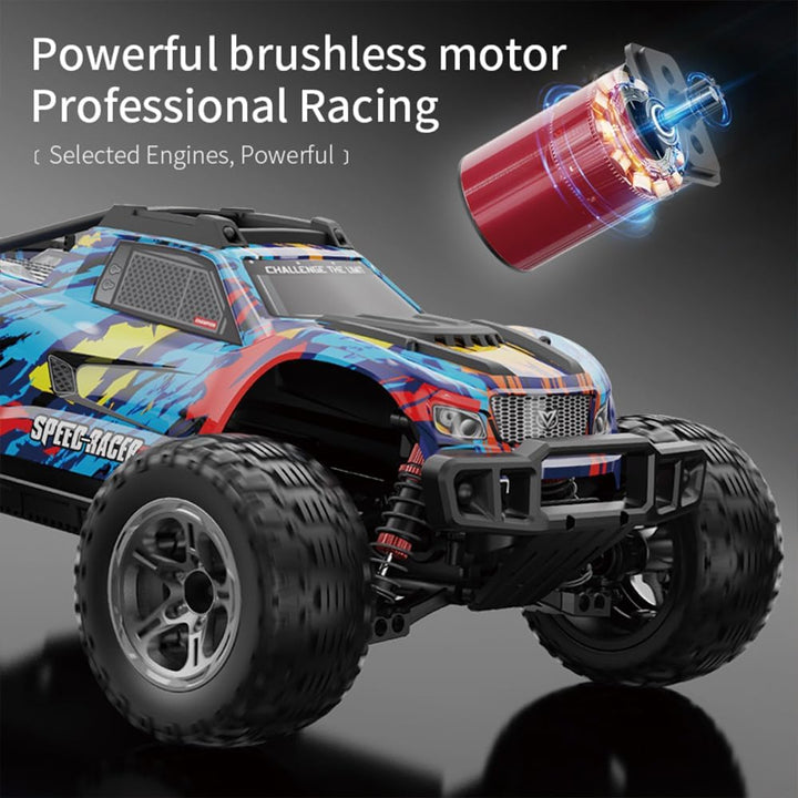 X-Verse KF10 1:10 Ferngesteuertes Auto für Erwachsene, 4WD 60KM/H Wasserdichtes RC Auto mit 3S Bürst
