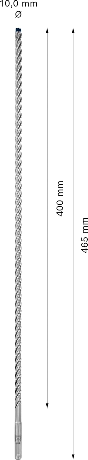 Bosch Professional 1x Expert SDS plus-7X Hammerbohrer (für Stahlbeton, Ø 10,00x600 mm, Zubehör Bohrh