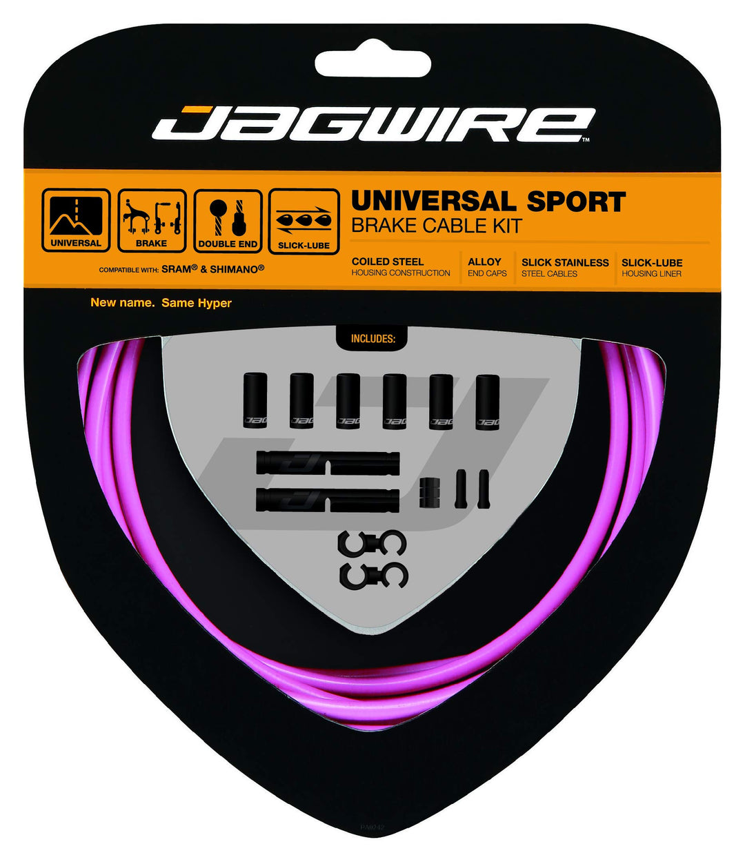 Jagwire Universal-Sport-Set für Kabel/Mantel für Erwachsene, Rosa, Rosa