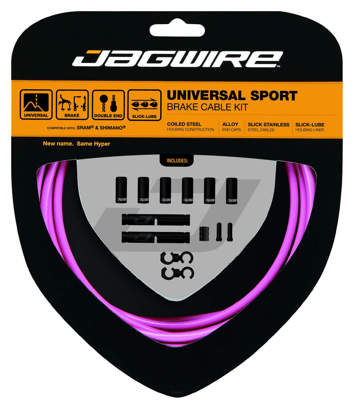 Jagwire Universal-Sport-Set für Kabel/Mantel für Erwachsene, Rosa, Rosa