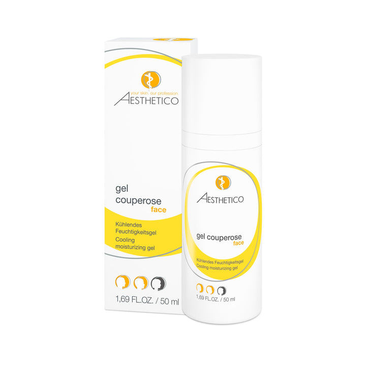 AESTHETICO gel couperose, 50 ml - Kühlendes Pflegegel zur Minderung von Rötungen bei Couperose und R