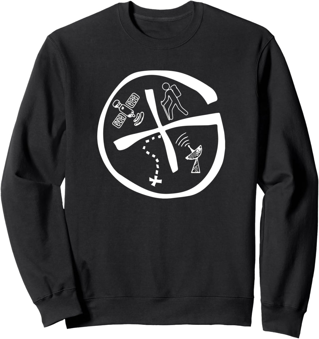 Geocacher Hiking And Outdoors Geocaching Symbol Sweatshirt