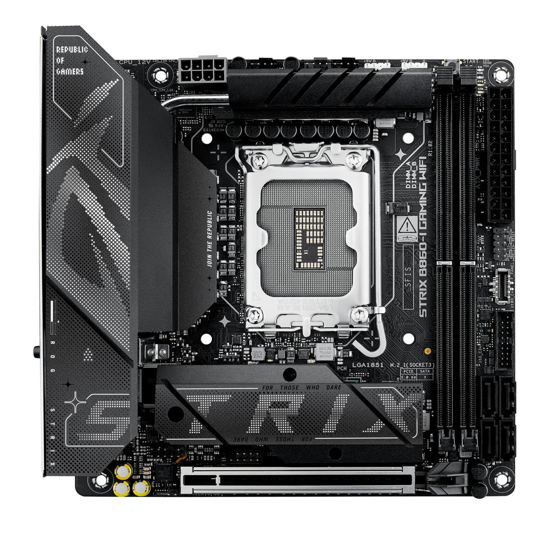 ASUS ROG STRIX B760-I GAMING WIFI Mainboard Sockel Intel LGA 1700 (Intel B760, Mini ITX, DDR5 Speich
