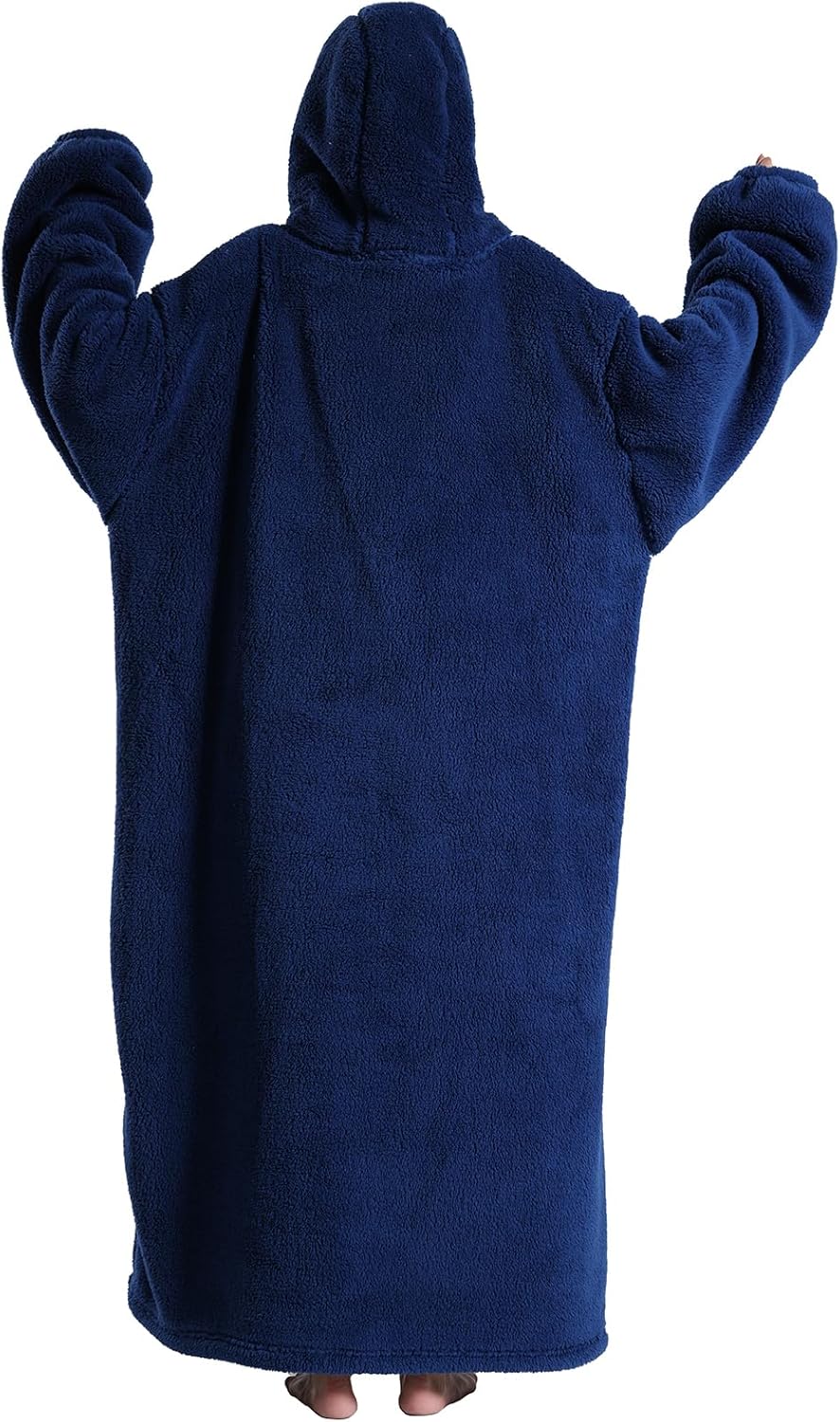 Verlängert Übergrosse Hoodie Decke,Decken Hoodie Damen mit Tasche und Kapuze,Superweiche und Warme K