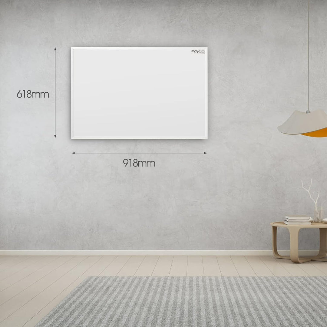Byecold Infrarotheizung mit Thermostat 580 Watt, Infrarot wandmontage Elektroheizung Energiesparende