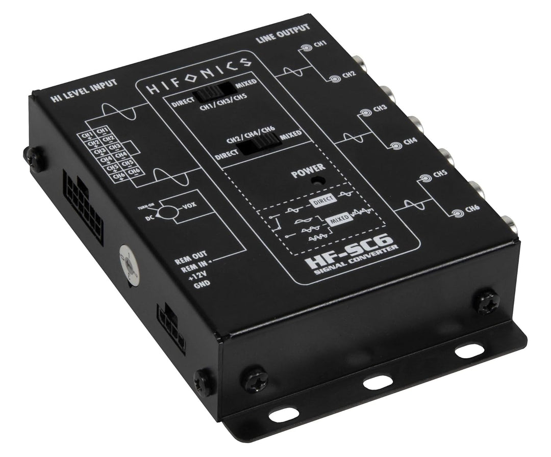 Hifonics HF-SC 6 | 6-Kanal Signal Konverter/High-Low Wandler