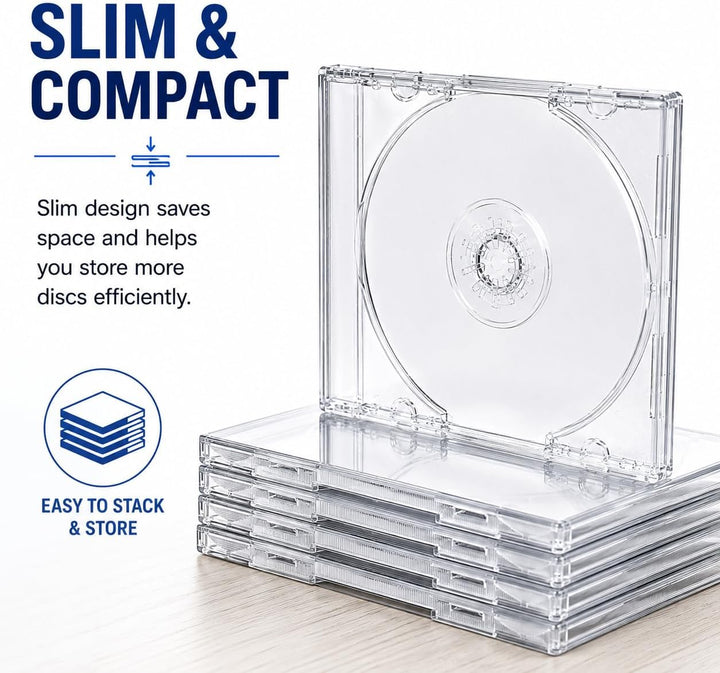25 x Klare 8-cm-CD-Hüllen für kleine 8-cm-Discs von Dragon Trading