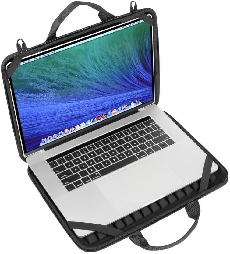 Rivacase Hartschalentasche für Laptops von 11,6 bis 15,3 Zoll - wasserabweisende Notebooktasche komp