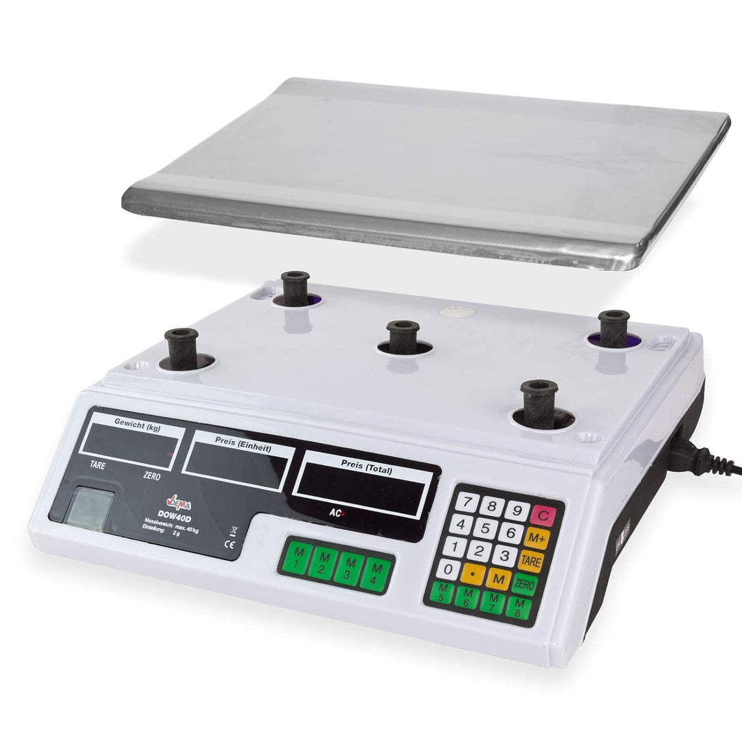 Dema Obstwaage Marktwaage Preiswaage 40KG/2G
