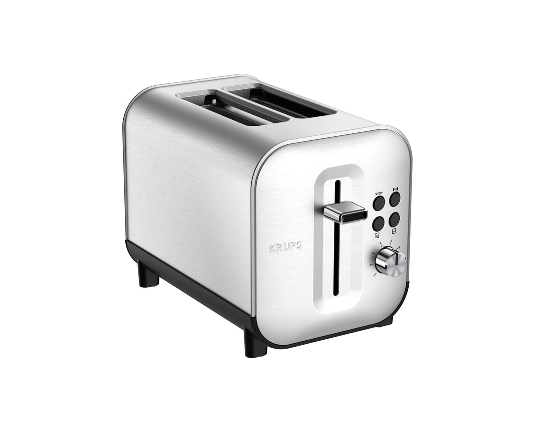 Krups KH682D Excellence Toaster | 8 Bräunungsstufen | 4 Funktionen | 2 Scheiben Toaster | Anhebevorr