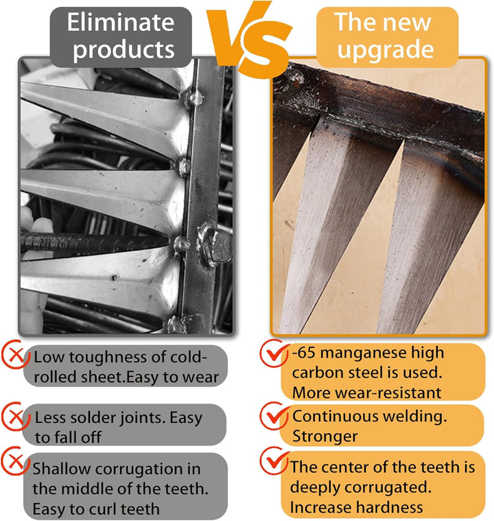 Garden Harke, Rechen Garten Unkrauthacke, Unkraut Entferner Gerät, Gartengeräte, Rasenrakel Grabegab