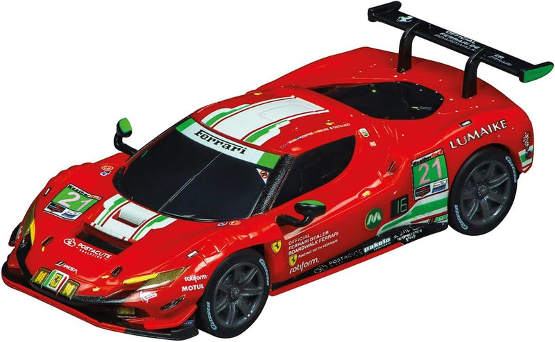 Carrera - 20064242 GO!!! Ferrari 296 GT3 AF Corse, No.21 | Massstab 1:43 Slotcar | Kompatibel mit GO