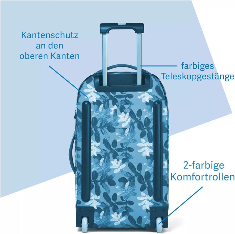 satch Flow M Trolley Koffer Handgepäck 35 l 54x32x23 cm oder Koffer gross 55 l 65x37x29 cm, inkl. Wä