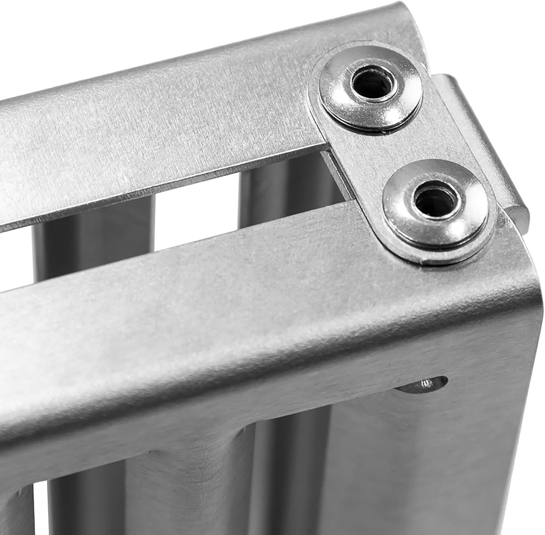 FENNEK Klapprost XL mit Tasche | Mobiler Grillrost zum Aufklappen | Extra stabile Ausführung mit gro