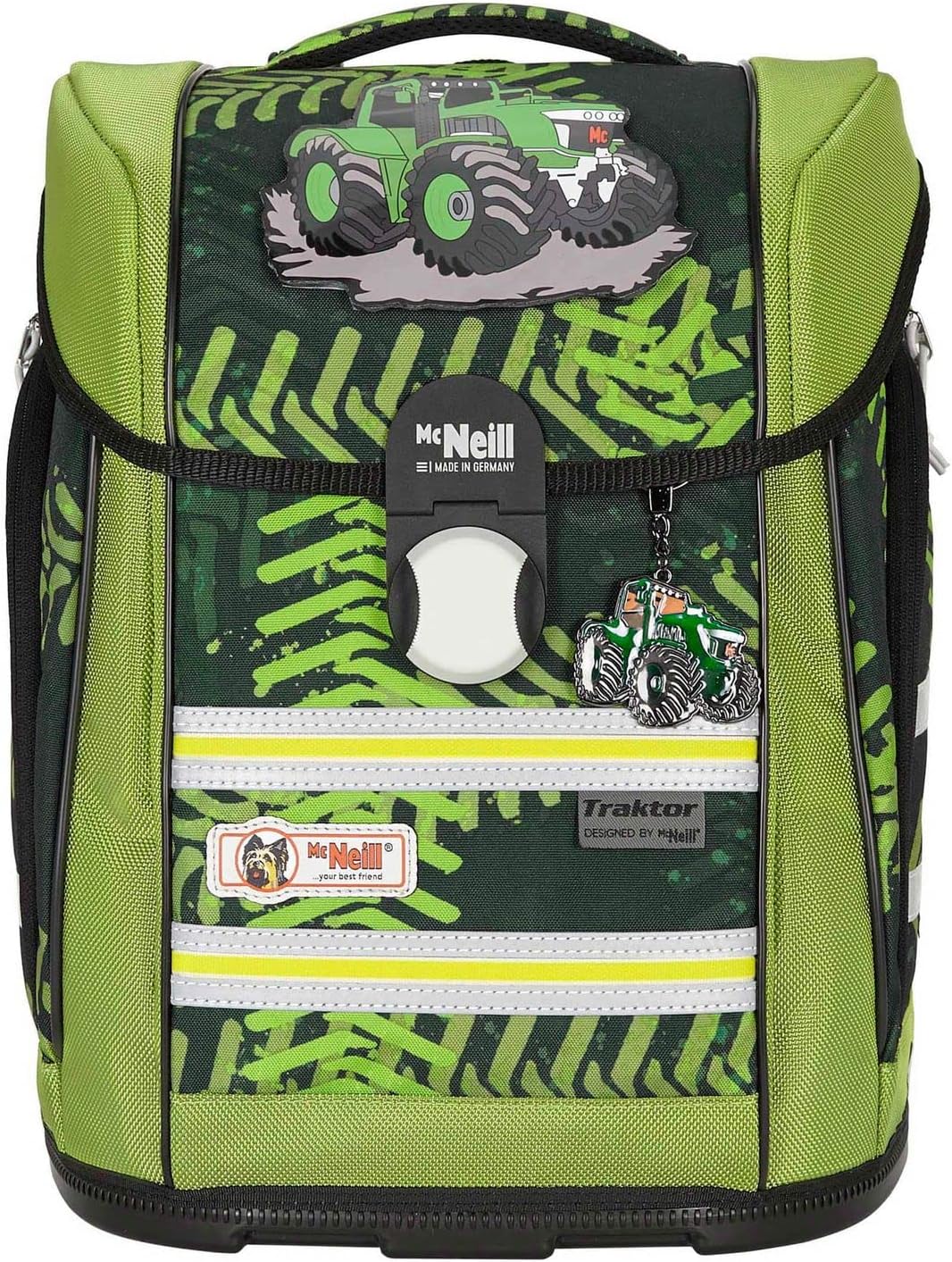 McNeill ERGO Primero McLight Schulranzen-Set 4tlg. Grün ca. 30 x 38 x 22 cm, Grün ca. 30 x 38 x 22 c