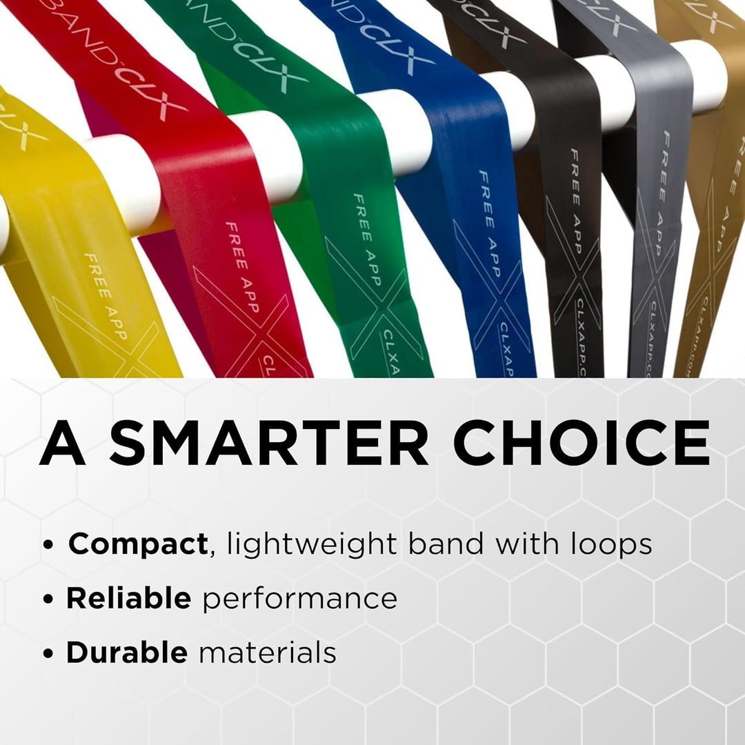 THERABAND CLX Resistance Band with Loops Schwarz - Besonders schwer - Fortgeschrittene Level 1 Schwa