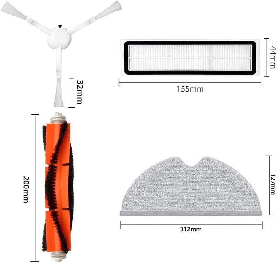 Laimaiou Zubehör Kit Ersatz für Dreame D9 Dreame L10 Pro Dreame D9 Max Dreame D9 Pro Roboter Staubsa