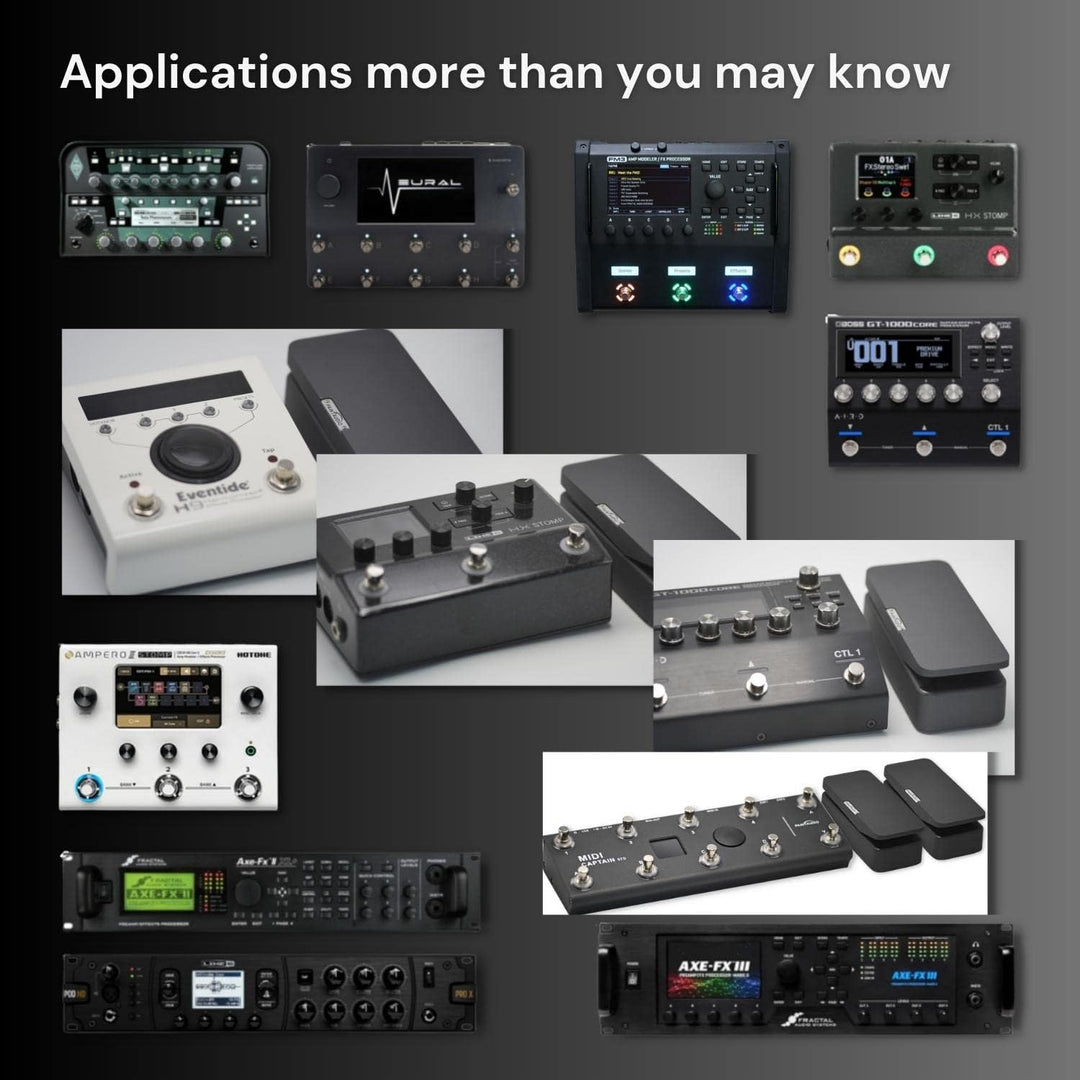 Paint Audio Foot Captain Dual Outputs Expression Pedal, Multi-Effekt-kompatibel für Tip/Ring-Verbind