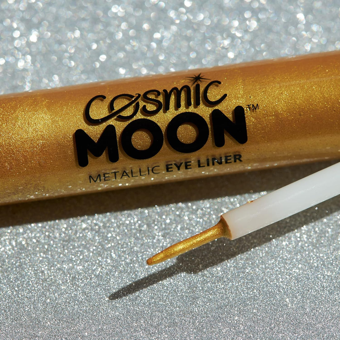 Cosmic Moon - Metallic-Eyeliner - 10ml - Für faszinierende Metallic-Augenstile - Set mit 8 Farben -