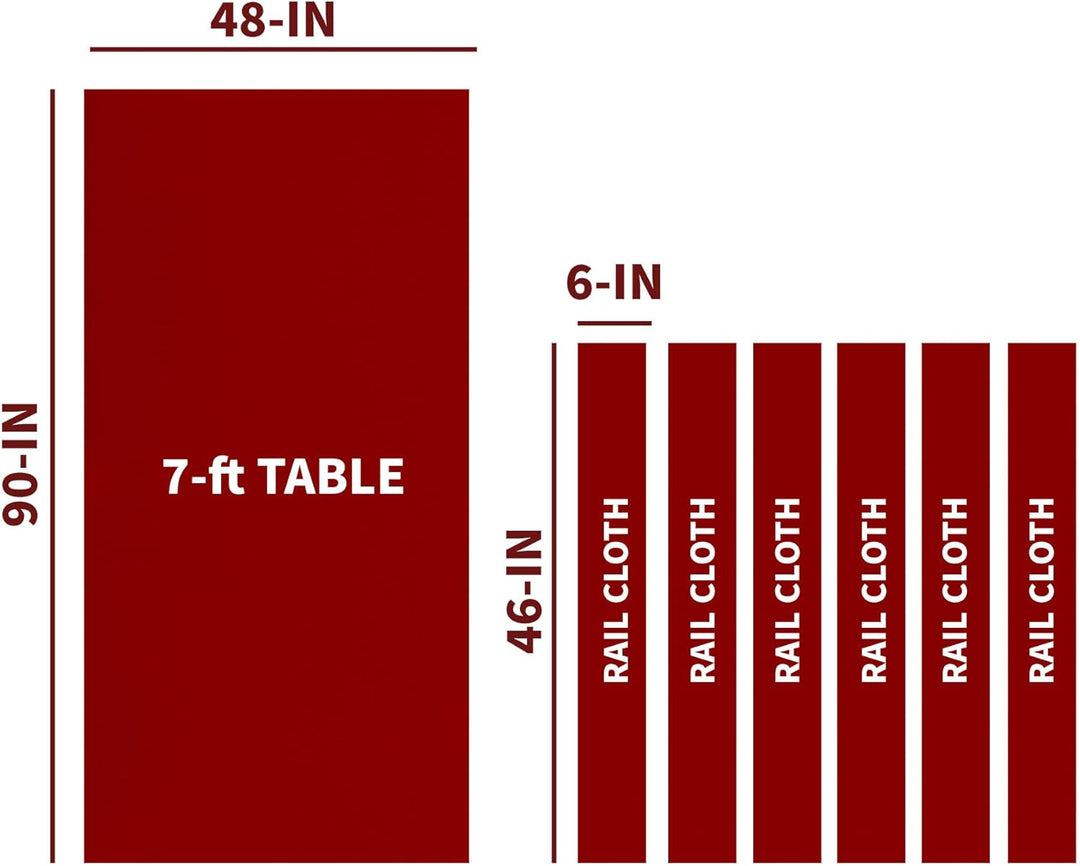 Championship Saturn II Billardtuch, Billardtisch-Filz burgunderfarben 2,4 m, burgunderfarben 2,4 m