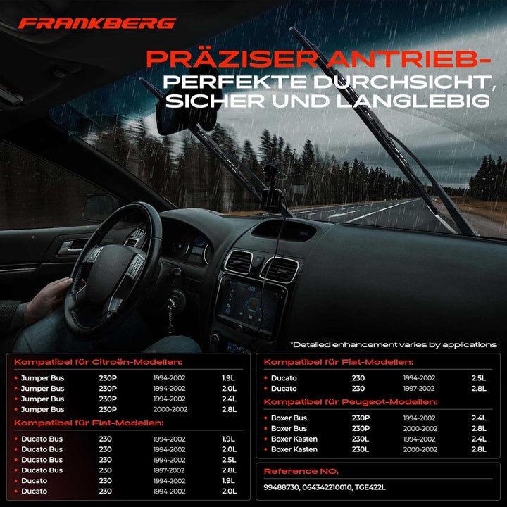 Frankberg 1x Wischermotor Scheibenwischermotor 5-Polig Vorne Links oder Rechts Kompatibel mit Jumper