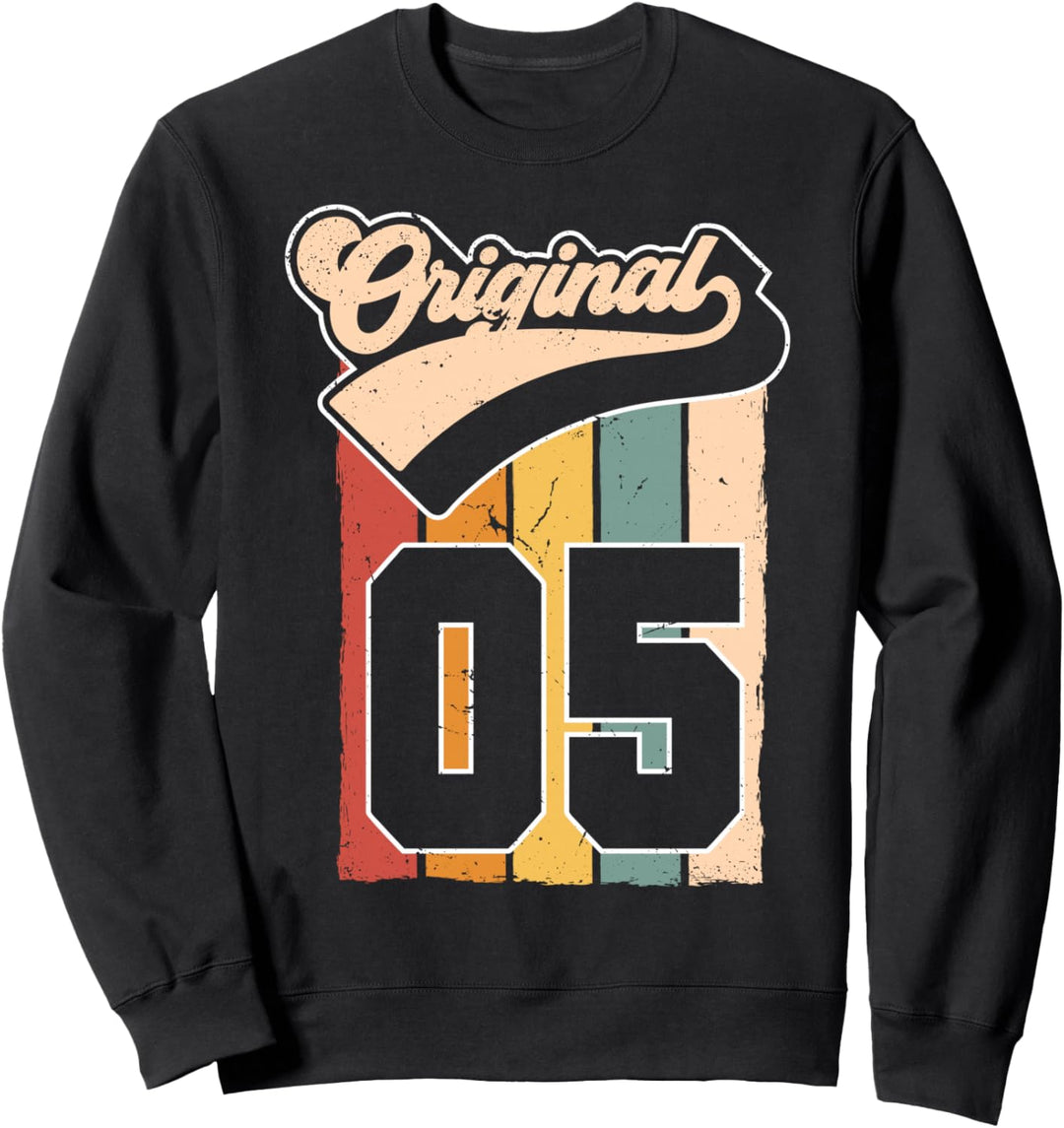 18.Geburtstag Original Junge Mädchen Retro Jahrgang 2005 Sweatshirt