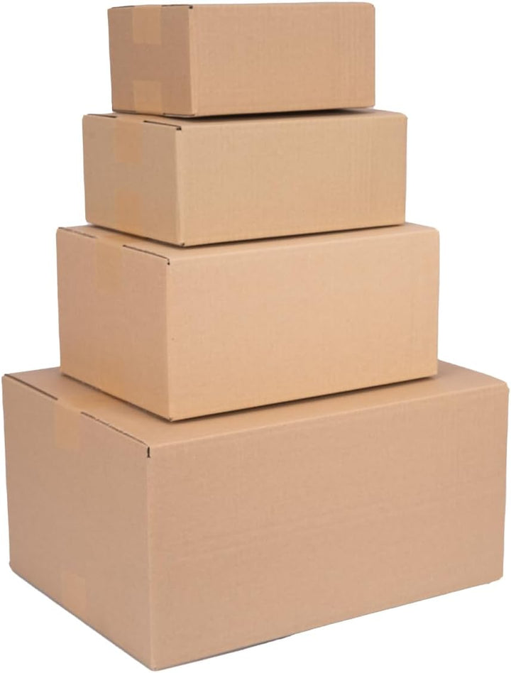 25 Faltkartons 600x400x400mm braun KK 107 2 wellig rechteckige Versandkartons | DHL 5 Kg Paket | DPD