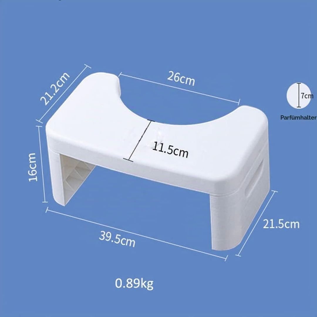 Coldcool Klappbarer Toilettenhocker, Töpfchen Tritthocker mit Duftposition, Badezimmer, Faltbarer Ko