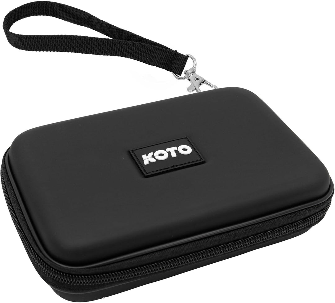 KOTO - Dartwallet Eva Medium Schwarz, Darttasche mit Reissverschluss, Dart Hülle, Dartkoffer, Darts