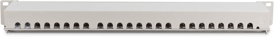 DIGITUS Patchpanel - 19-Zoll - Cat-6 - 24-Port RJ45 - Geschirmt - LSA Patch-Feld - Rack-Montage 1HE