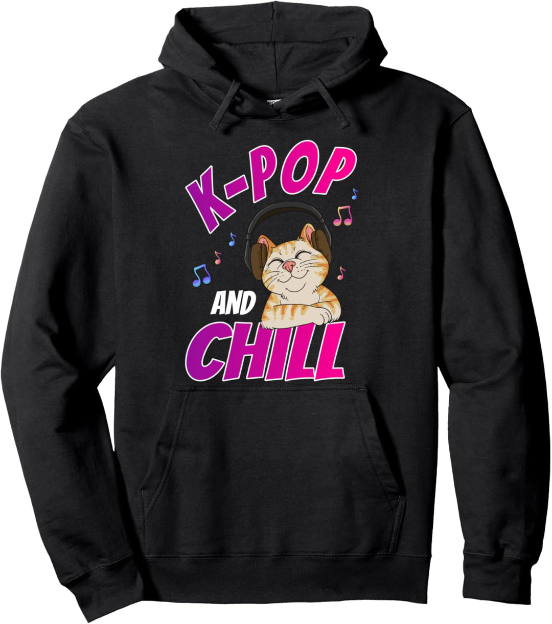 K-Pop und Chill Koreanische Musik Geschenk für ein Mädchen Pullover Hoodie