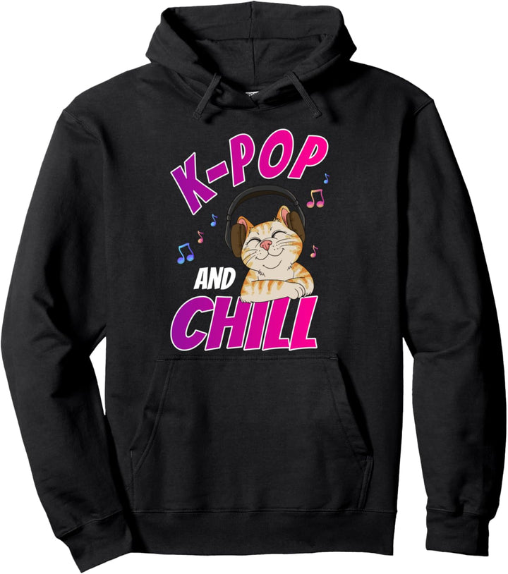 K-Pop und Chill Koreanische Musik Geschenk für ein Mädchen Pullover Hoodie