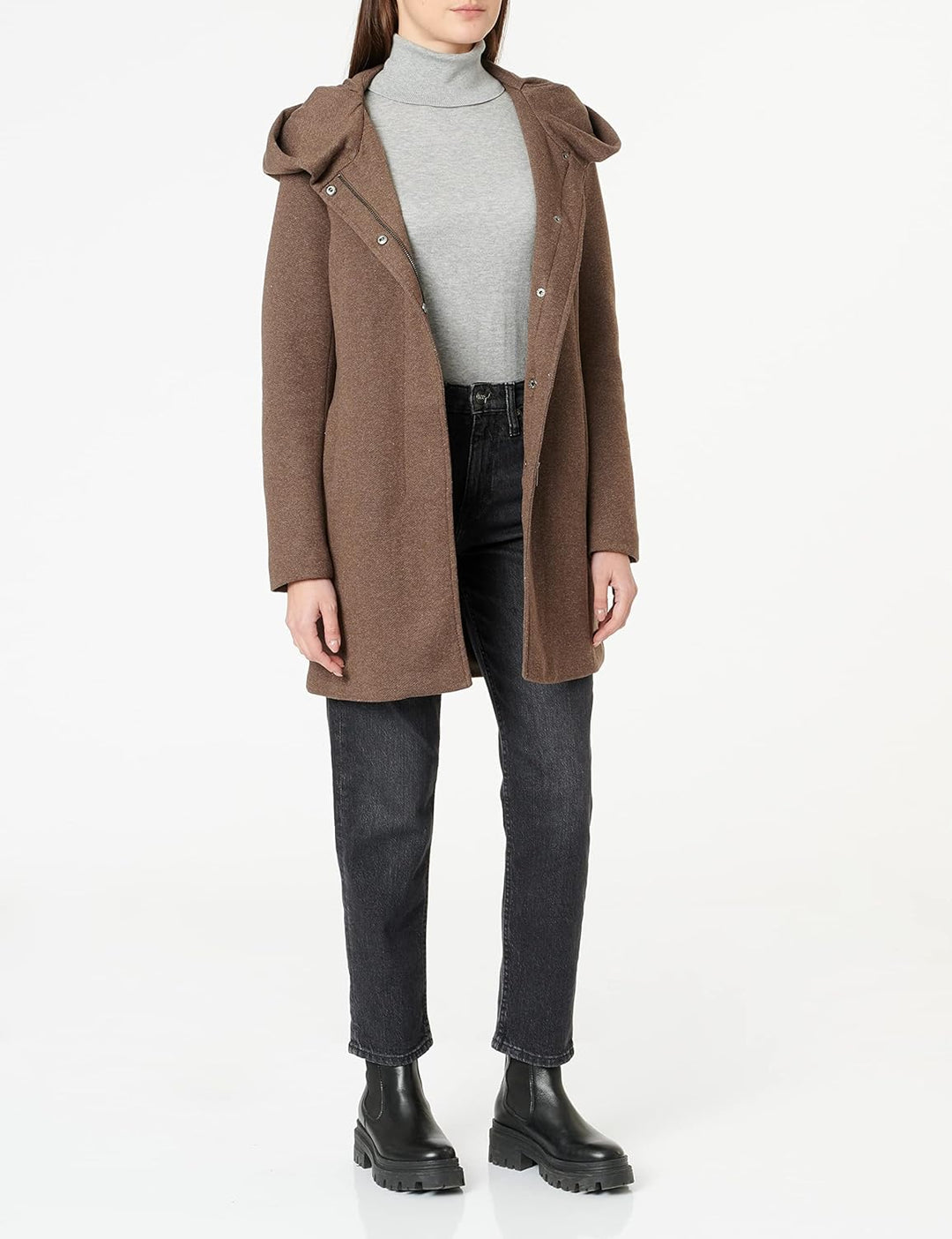 ONLY female Mantel Klassischer Mantel XS Hot Fudge Melange, XS Hot Fudge Melange