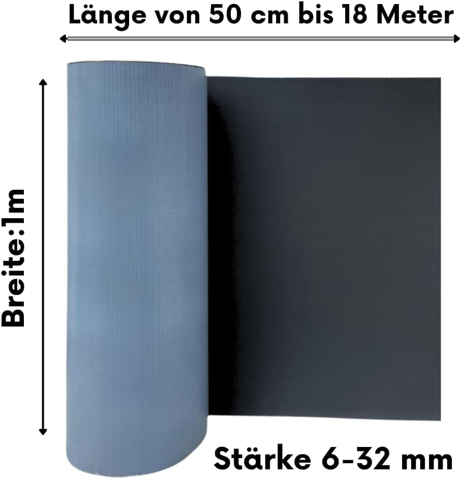 KRÖNFLEX selbstklebende Kautschuk-Dämmmatte 19mm - 1m x 1m Camperausbau, 19mm - 1m x 1m