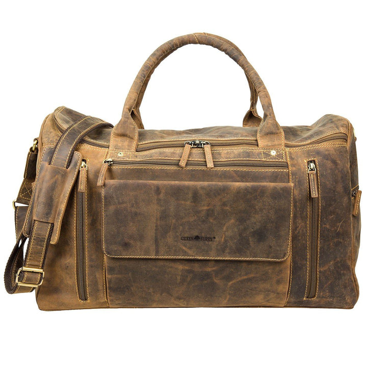 Green Burry Reisetasche 1736, Reisetasche Braun, Braun