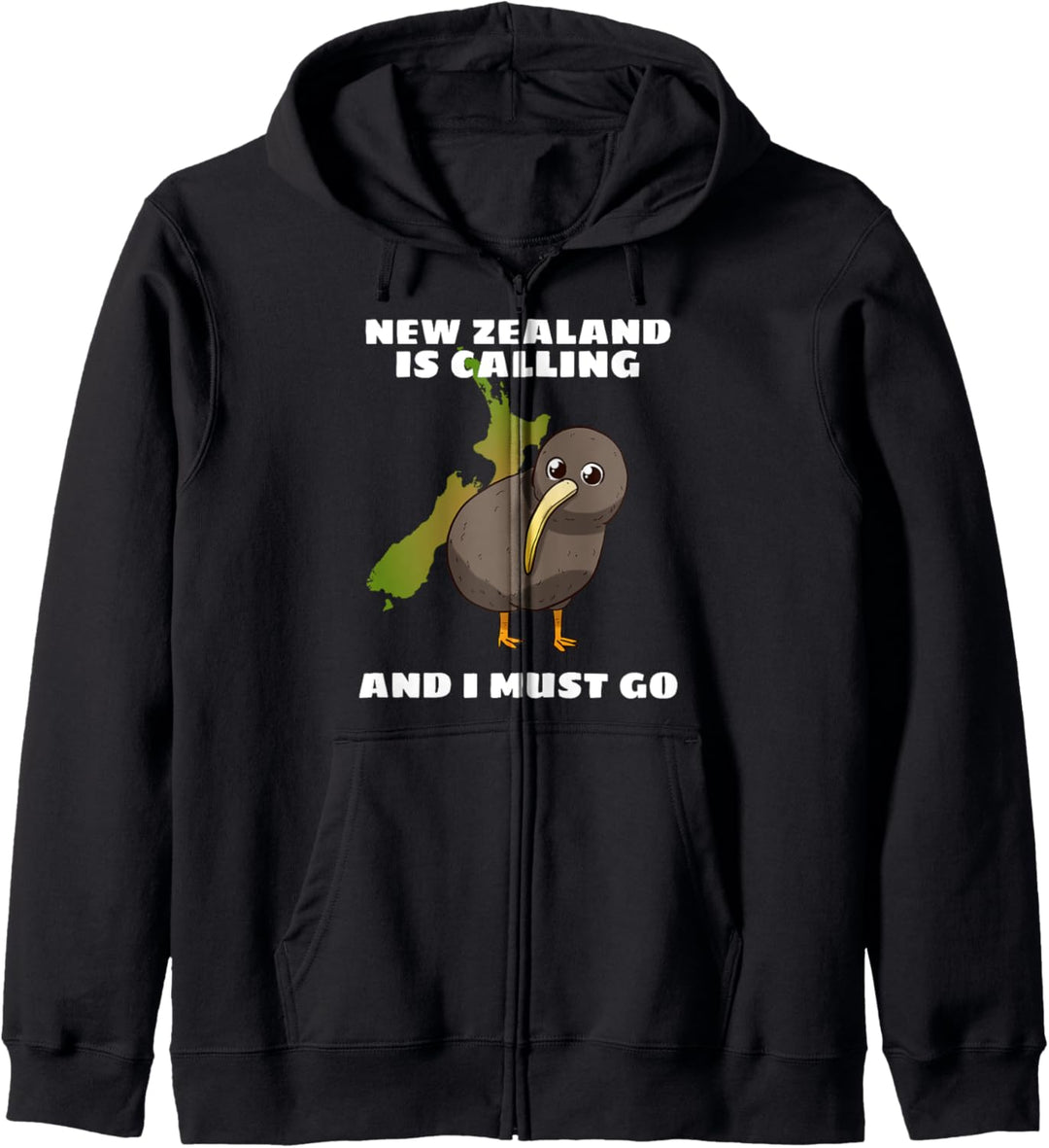 New Zealand Is Calling And I Must Go Kiwi Neuseeland Kapuzenjacke